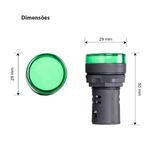 Sinaleiro Led Monobloco 220V IP65 Verde Margirius