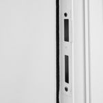 Porta Palheta Alumínio Branco Direito 210x70cm