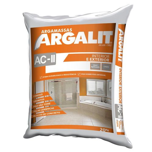 Argamassa Interna/Externa ACII Flexível Argalit 20kg
