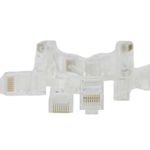 Conector RJ45 Cat 5E 8P8C 50u com 10 peças