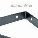 Mão Francesa Leve até 50Kg 22cm Aço Preto