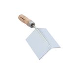 Espátula Para Canto Interno Inox Cabo Madeira Momfort