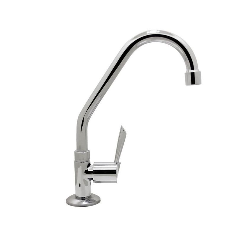 Torneira para Cozinha Mesa 1/4V Bica Média Cromado 1169 C61