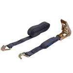 Cinta de Amarração com Catraca e Gancho J 28mmx4,6m até 0,75T Preta