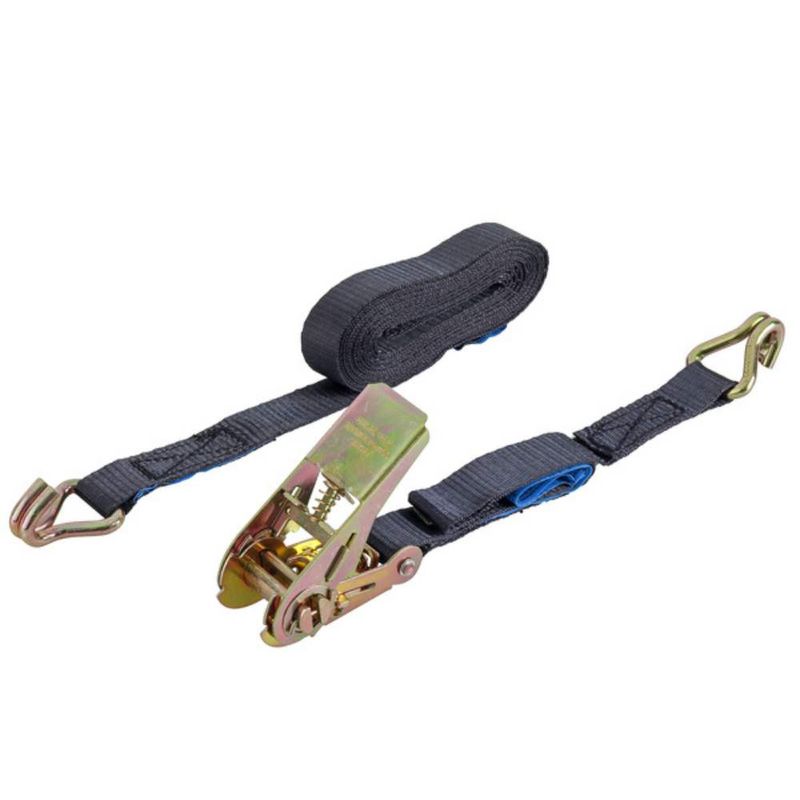 Cinta de Amarração com Catraca e Gancho J 28mmx4,6m até 0,75T Preta