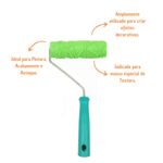 Rolo de Textura Decorativa com Suporte 1846 16cm Compel