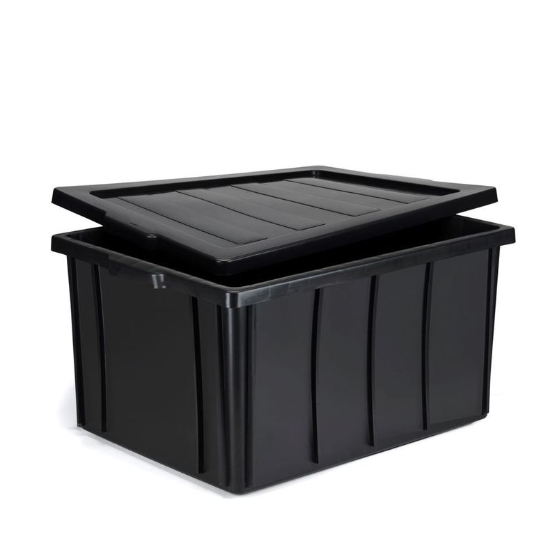 Caixa Profissional com Tampa 135L Preta