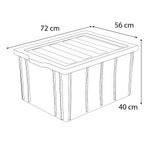 Caixa Profissional com Tampa 135L Preta