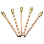 Válvula de Serviço Schrader 1/4 Tubo 100mm Pacote com 5 Unidades