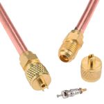 Válvula de Serviço Schrader 1/4 Tubo 100mm Pacote com 5 Unidades