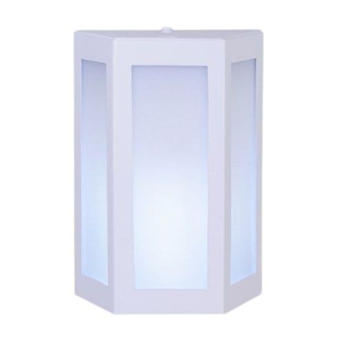 Arandela Bolt Trapézio em Alumínio Branco para 1 Lâmpada E27