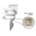 Kit Vaso Sanitário com Caixa Acoplada Taiti Plus 3/6L Branco Mondialle