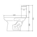 Kit Vaso Sanitário com Caixa Acoplada Taiti Plus 3/6L Branco Mondialle