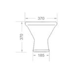 Kit Vaso Sanitário Convencional Valentina Preto Santamarina