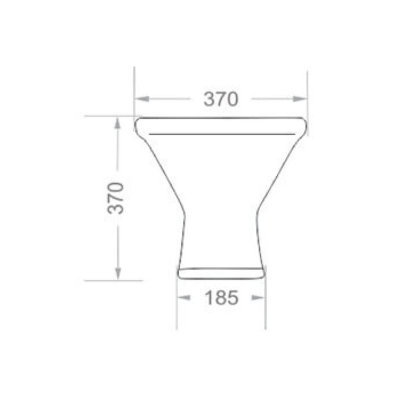 Kit Vaso Sanitário Convencional Valentina Preto Santamarina