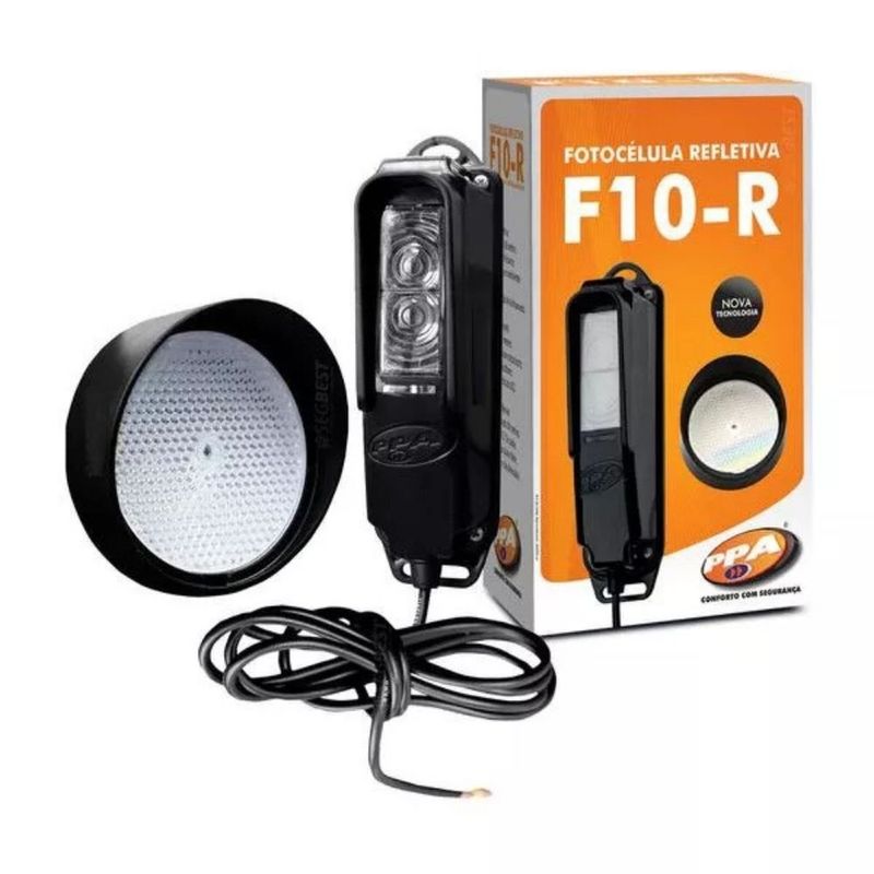 Fotocélula Refletiva F-10R Sem Fio com 8 Metros de Alcance PPA