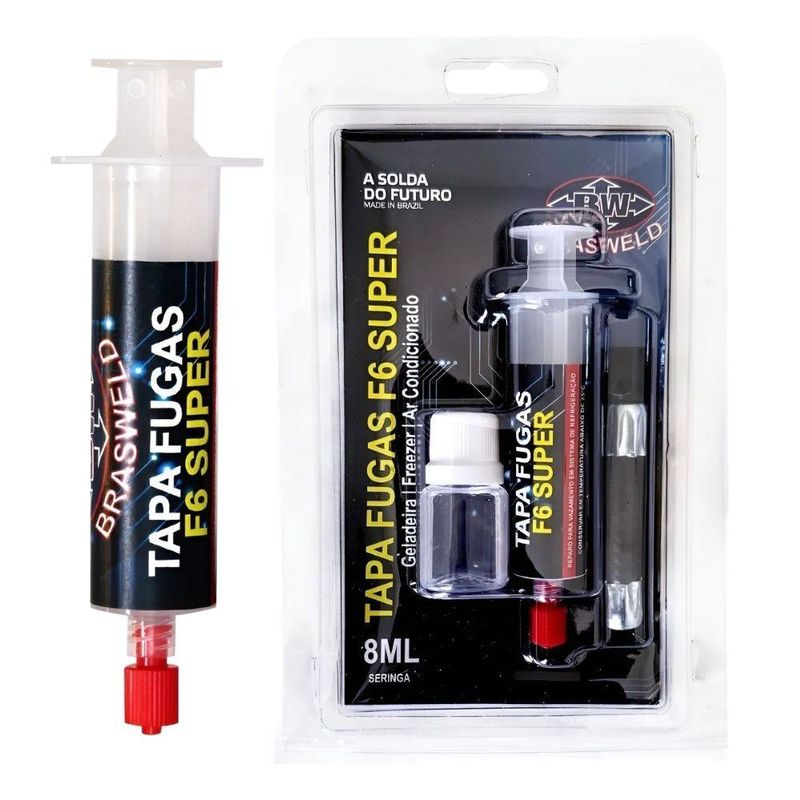 Tapa Fugas com Mangueira 8ml Dose Única Ar Condicionado Até 9000 BTUs