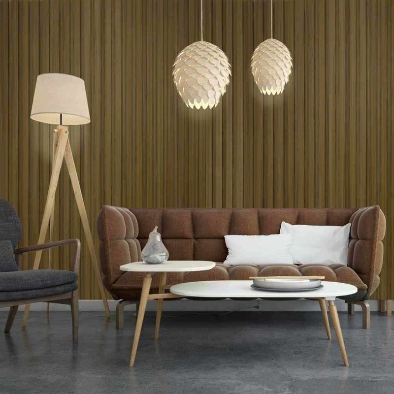 Painel Ripado PVC Imbuia 15cmx2,70m