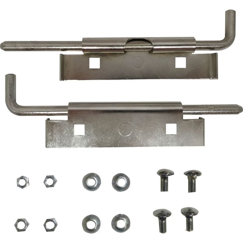 Trinco para Porta de Enrolar Lateral Interno Metal Cromado 02 Peças