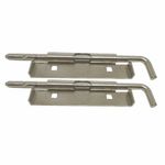 Trinco para Porta de Enrolar Lateral Interno Metal Cromado 02 Peças