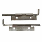 Trinco para Porta de Enrolar Lateral Interno Metal Cromado 02 Peças