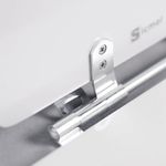 Assento Sanitário Convencional MDF Laqueado Malva Quadrado Branco