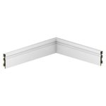 Rodapé Super WPC Smart R9 Branco Frisado 7X240cm