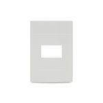 Placa 1 Posto 4x2 sem Suporte Branca Lunare