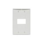 Placa 1 Posto 4x2 sem Suporte Branca Lunare