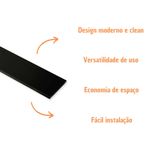 Prateleira MDP Padrão Nogueira sem Suporte 100x20x1,5cm