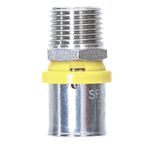 Conector Macho para Gás 20mmx1/2" Prensar Multi Emmeti