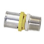 Conector Macho para Gás 20mmx1/2" Prensar Multi Emmeti