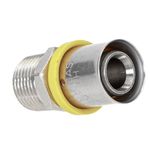 Conector Macho para Gás 20mmx1/2" Prensar Multi Emmeti