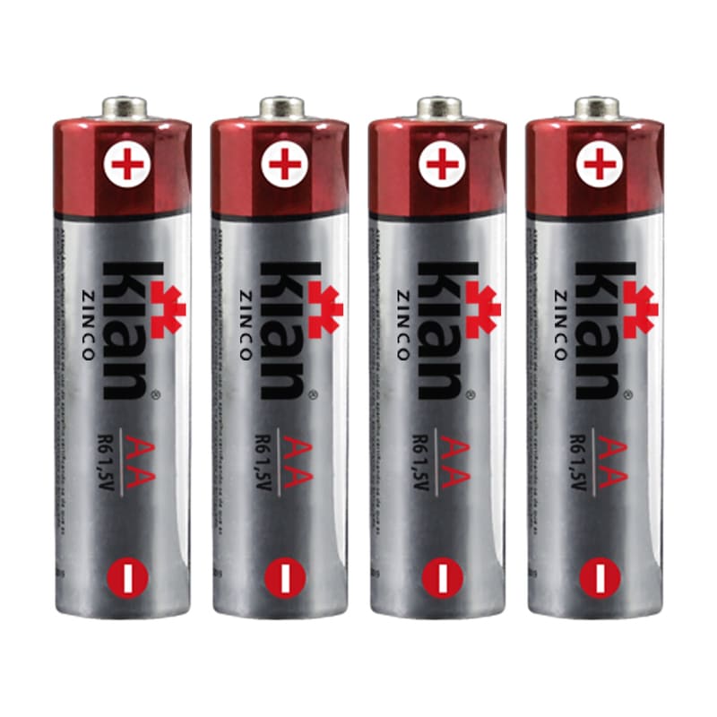 Pilha de Zinco 1.5V Tipo AA Blister com 4 unidades