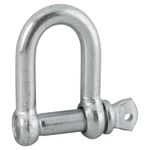 Manilha Reta com Pino Roscado em Aço Galvanizado 3/8"