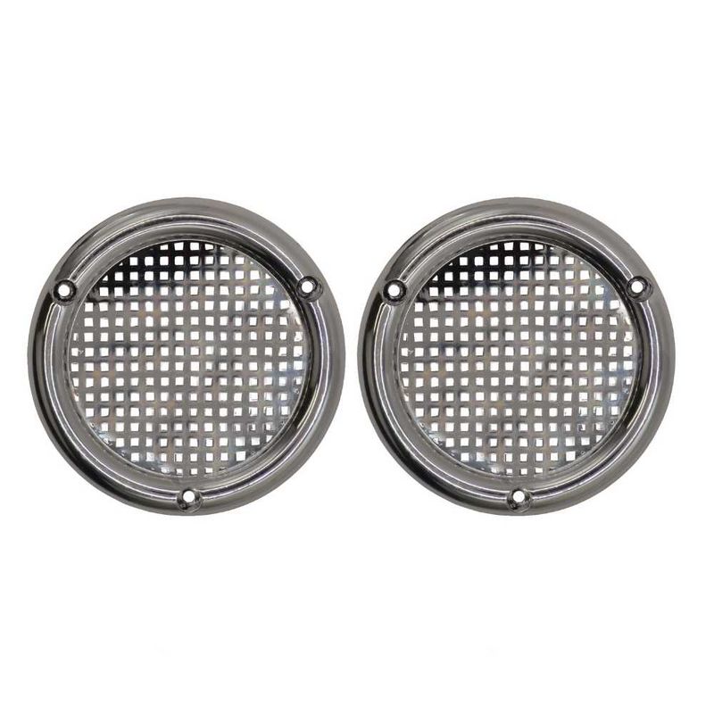 Tampa de Respiro 75mm Metalizada 2 Peças