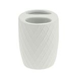 Kit Banho 3 peças Cerâmica Branco Wolff Black Diamond