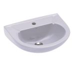 Lavatório Louça para Coluna Saveiro/Azaléia 47x39,5cm Cinza