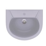 Lavatório Louça para Coluna Saveiro/Azaléia 47x39,5cm Cinza