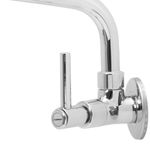 Torneira para Cozinha Parede 1/4V Bica Média Cromada JR DN15