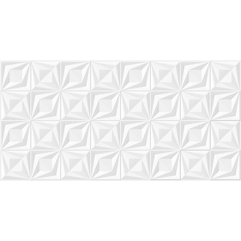 Revestimento Diamond White Retificado Acetinado Branco 46x100cm 2,80m2