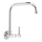 Torneira para Cozinha Parede 1/4V Bica Média Cromada DN15