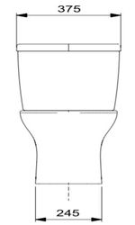 Kit Vaso Sanitário com Caixa Acoplada Vip 3/6L Branco Celite