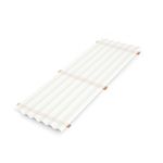 Telha Polipropileno Onda Baixa Translúcida 1,1mm 2,44x0,5m Lux Telhas