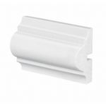 Rodameio Poliestireno Branco Frisado 6x23x240cm