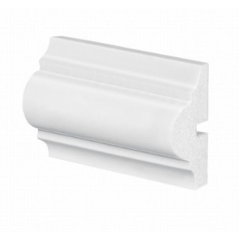 Rodameio Poliestireno Branco Frisado 6x23x240cm