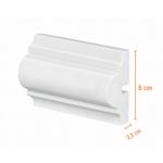 Rodameio Poliestireno Branco Frisado 6x23x240cm