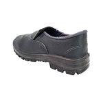 Sapato Elástico Preto Bico Plástico Monodensidade CA17143 N41 Cartom