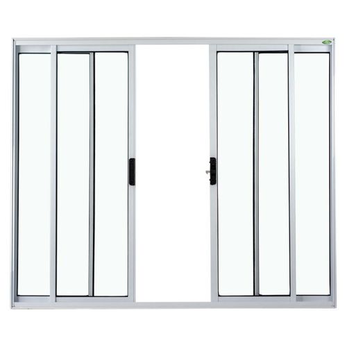 Janela de Correr 4 Folhas sem Grade Alumínio Branco 120x200cm