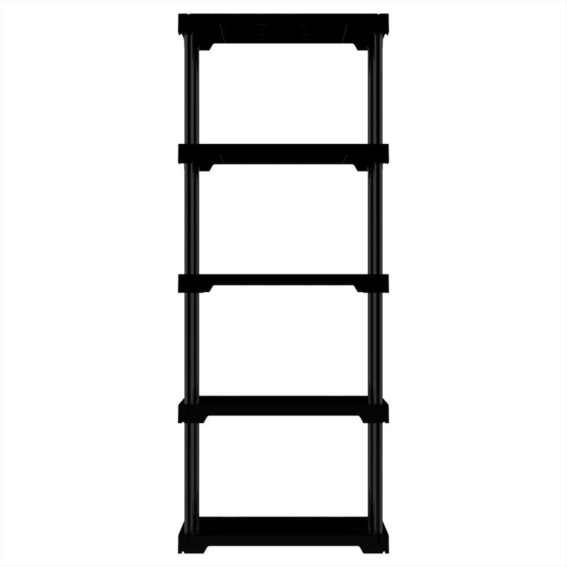 Estante Plástica Poly Eco5 - 5 Prateleiras Preto 70x35x167cm